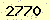 請輸入此驗證碼 : 2770