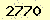 請輸入此驗證碼 : 2770
