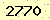 請輸入此驗證碼 : 2770