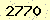 請輸入此驗證碼 : 2770