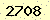 請輸入此驗證碼 : 2708