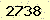 請輸入此驗證碼 : 2738