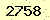 請輸入此驗證碼 : 2758