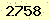 請輸入此驗證碼 : 2758