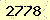 請輸入此驗證碼 : 2778
