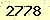 請輸入此驗證碼 : 2778