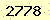 請輸入此驗證碼 : 2778