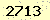 請輸入此驗證碼 : 2713
