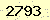 請輸入此驗證碼 : 2793