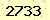 請輸入此驗證碼 : 2733