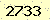 請輸入此驗證碼 : 2733