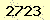 請輸入此驗證碼 : 2723