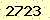 請輸入此驗證碼 : 2723