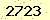 請輸入此驗證碼 : 2723