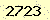 請輸入此驗證碼 : 2723