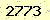 請輸入此驗證碼 : 2773
