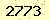 請輸入此驗證碼 : 2773