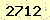 請輸入此驗證碼 : 2712