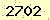 請輸入此驗證碼 : 2702
