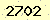 請輸入此驗證碼 : 2702