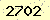 請輸入此驗證碼 : 2702