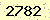 請輸入此驗證碼 : 2782