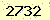 請輸入此驗證碼 : 2732