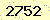 請輸入此驗證碼 : 2752