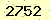 請輸入此驗證碼 : 2752