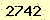 請輸入此驗證碼 : 2742