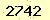 請輸入此驗證碼 : 2742