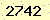 請輸入此驗證碼 : 2742
