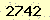 請輸入此驗證碼 : 2742