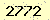 請輸入此驗證碼 : 2772