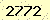 請輸入此驗證碼 : 2772