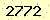 請輸入此驗證碼 : 2772