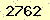請輸入此驗證碼 : 2762