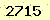 請輸入此驗證碼 : 2715