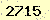請輸入此驗證碼 : 2715