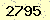 請輸入此驗證碼 : 2795