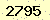 請輸入此驗證碼 : 2795