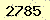 請輸入此驗證碼 : 2785