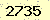 請輸入此驗證碼 : 2735