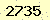 請輸入此驗證碼 : 2735
