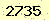 請輸入此驗證碼 : 2735