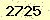 請輸入此驗證碼 : 2725
