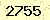 請輸入此驗證碼 : 2755