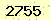 請輸入此驗證碼 : 2755