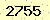 請輸入此驗證碼 : 2755