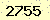 請輸入此驗證碼 : 2755